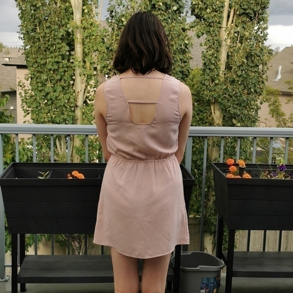 Ecote Beige Sleeveless Dress With Studs Medium - Picture 5 of 7